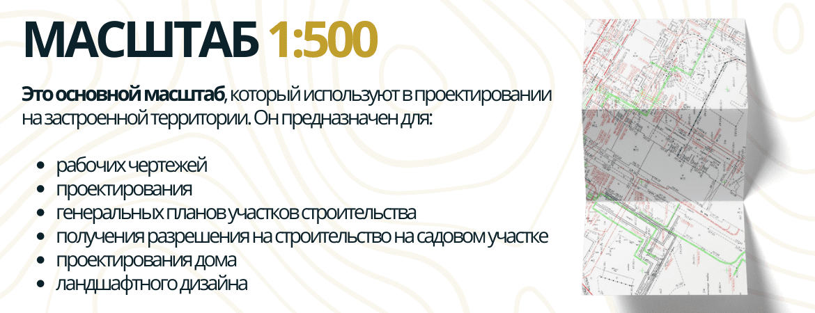 Масштаб топосъемки 1:500 в Ижевске